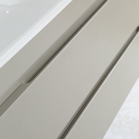 MF-1702 40 Inch MDF PVC Melamine Bathroom Vanities Single Sink Painting PVC Filming Melamine view 2