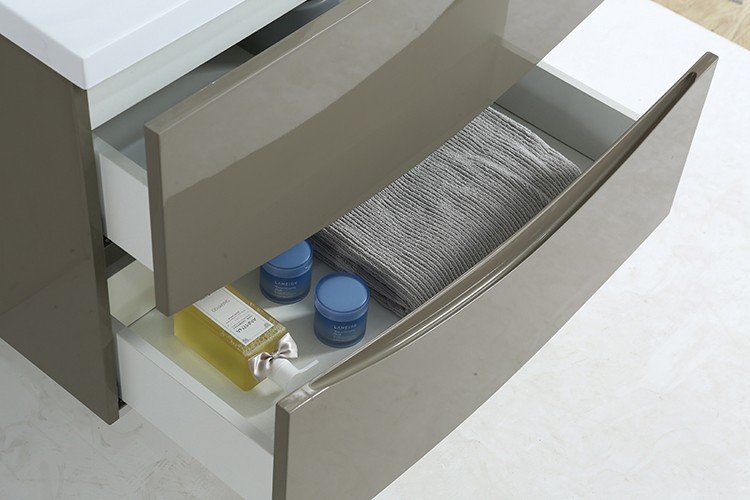 MF-1705 30 Inch MDF PVC Melamine Bathroom Vanities Single Sink Painting PVC Filming Melamine view 3