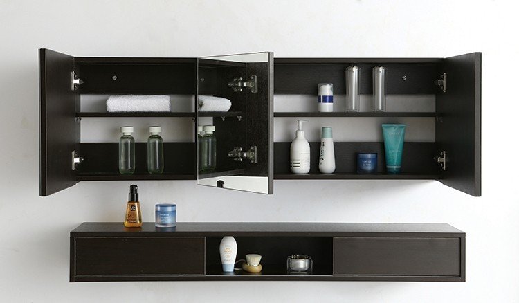 ML-1701 48 Inch MDF PVC Melamine Bathroom Vanities Single Sink Painting PVC Filming Melamine view 4