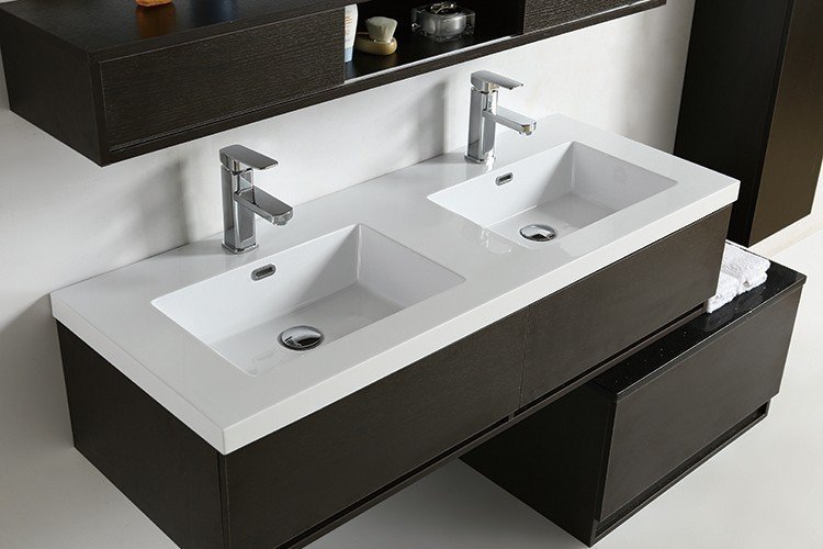 ML-1701 48 Inch MDF PVC Melamine Bathroom Vanities Single Sink Painting PVC Filming Melamine view 3