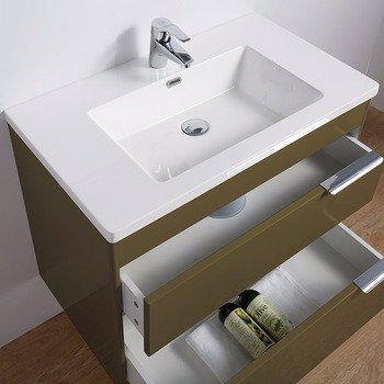 MF-1615 30 inch PVC bathroom vanity cabinet High glossy painting view 2