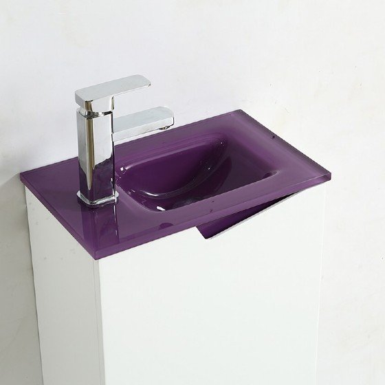 MF-1712 16 Inch MDF Bathroom Vanities Single Sink Painting view 2
