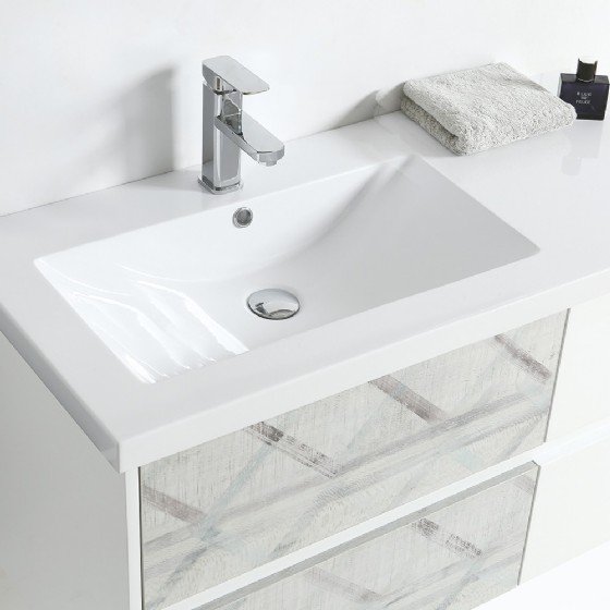 ML-1704 40 inch MDF bathroom vanity cabinet PVC Membrance view 3