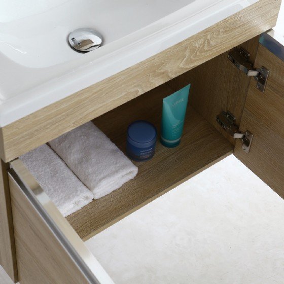 ML-1706 24 inch MDF bathroom vanity cabinet PVC Membrance view 4