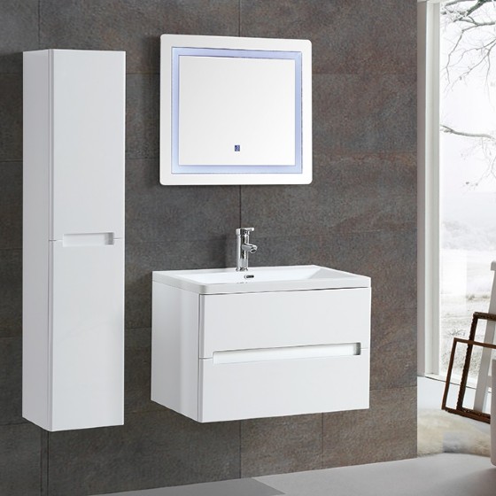 MF-1701 30 Inch MDF PVC Melamine Bathroom Vanities Single Sink Painting PVC Filming Melamine | FAME OEM Bathroom Vanity Manufacturer — FAME OEM bathroom vanity
