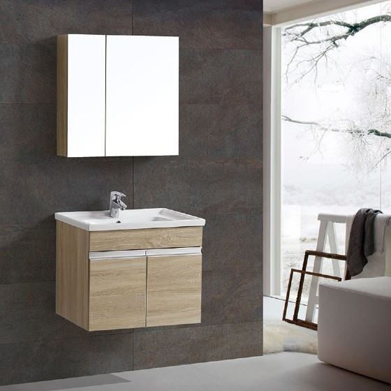 ML-1706 24 inch MDF bathroom vanity cabinet PVC Membrance | FAME OEM Bathroom Vanity Manufacturer — FAME OEM bathroom vanity