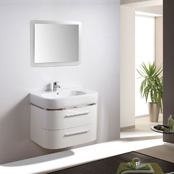 MF-1605 30 inch PVC MDF bathroom vanity cabinet High glossy painting | FAME OEM Bathroom Vanity Manufacturer — FAME OEM bathroom vanity