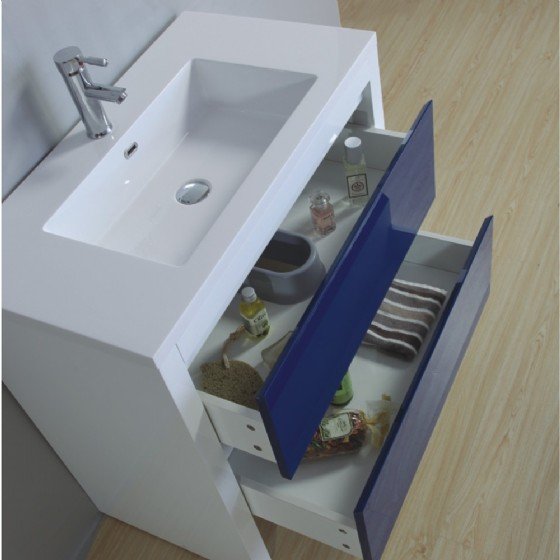 MF-1521 30 inch MDF bathroom cabinet with high glossy painting view 3