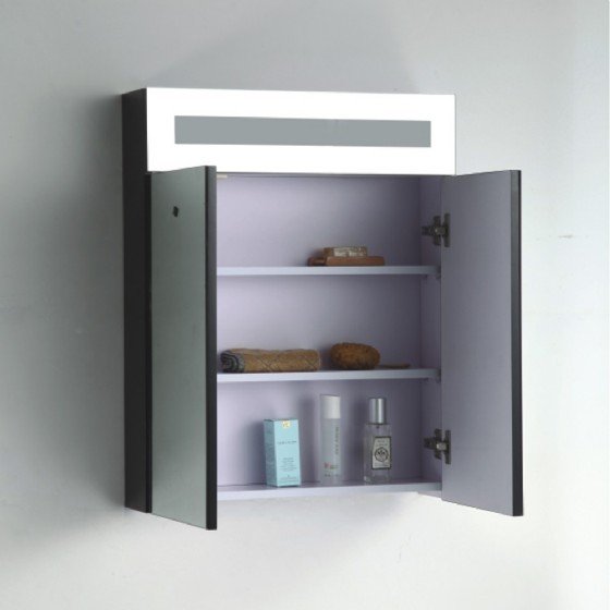 MF-1512 24 inch Double basin MDF bathroom cabinet with high glossy painting view 3