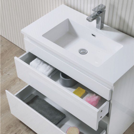MF-1519 30 inch MDF bathroom cabinet with high glossy painting view 2