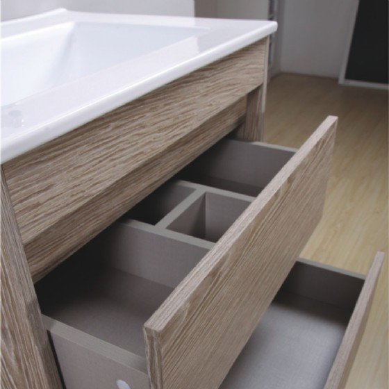 ML-1505 24 inch single bathroom vanity cabinet Melamine view 2