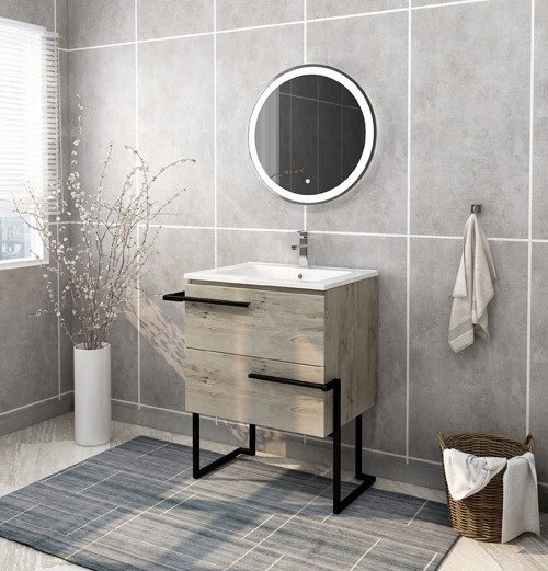 MLYJ-28 Fame 24 Inch MDF Bathroom Vanities Single Sink Painting | FAME OEM Bathroom Vanity Manufacturer — FAME OEM bathroom vanity