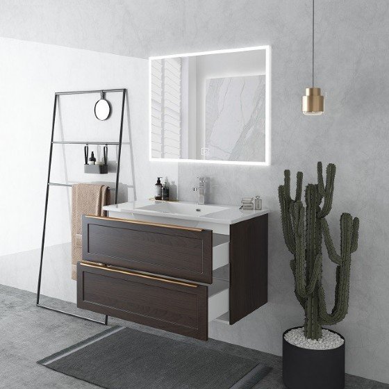 MFYJ-07 Fame 36 Inch MDF Bathroom Vanities Single Sink Painting view 3