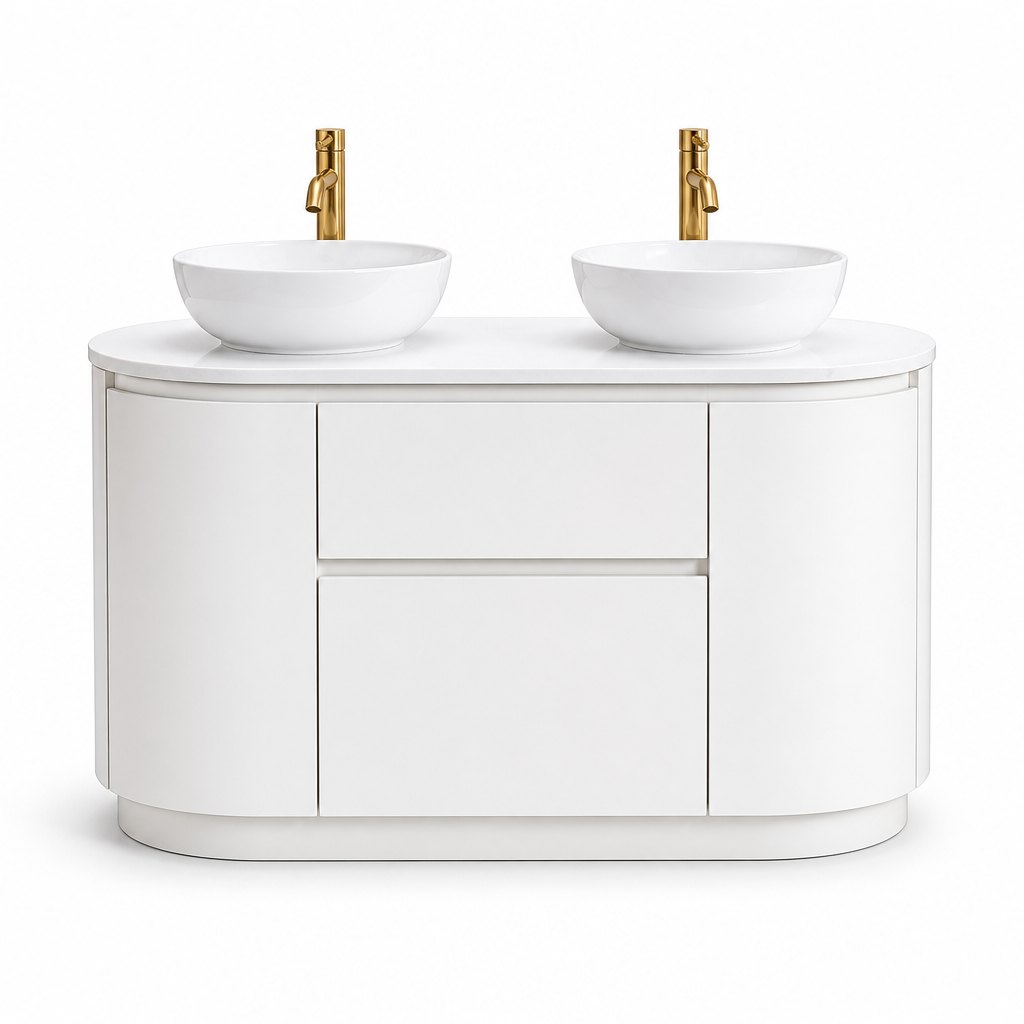 1200mm Cylinder Floor Vanity — Barrel Body — FAME OEM bathroom vanity
