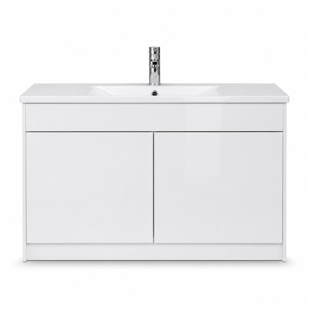 1200mm Melamine Gloss Vanity — Floor-Standing — FAME OEM bathroom vanity