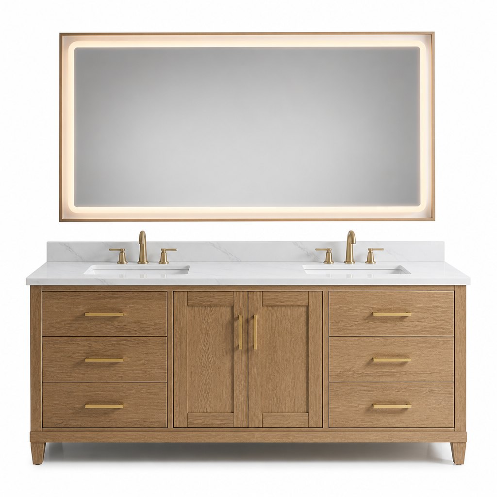 60 Inch Double Basin Vanity — FAME OEM bathroom vanity