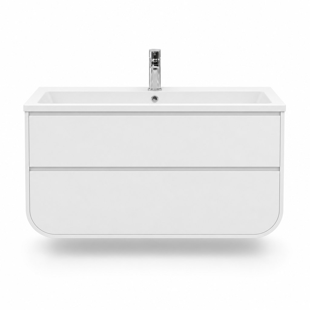 900mm Coved-Base Vanity — Rounded Bottom — FAME OEM bathroom vanity
